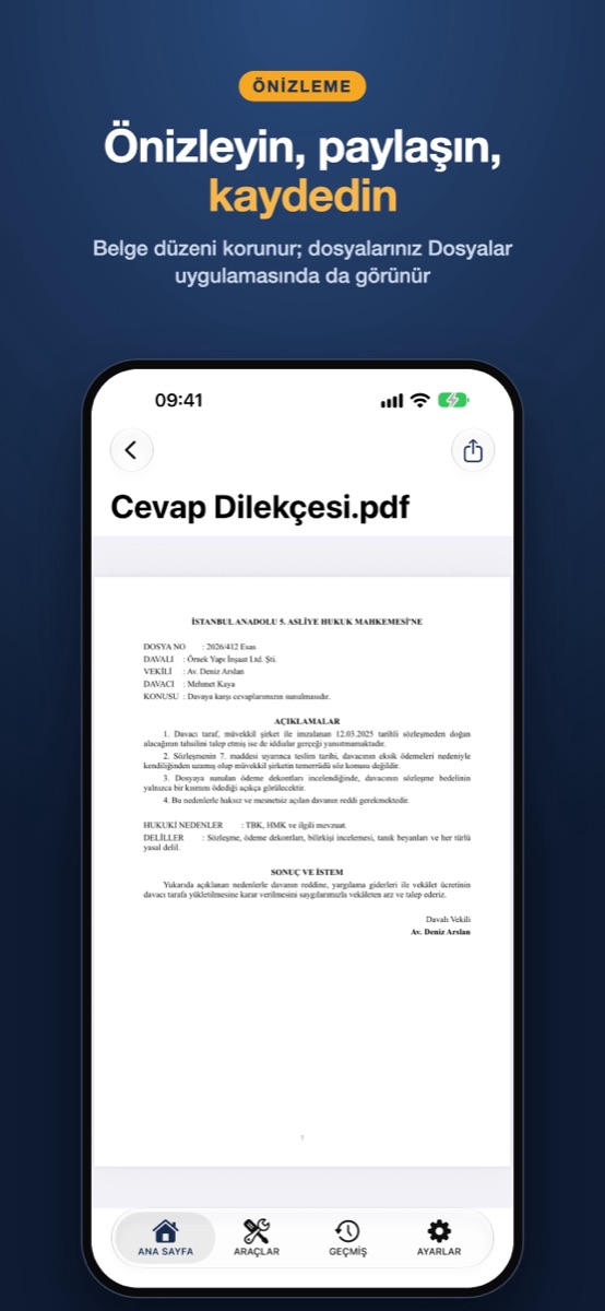UDF Dönüştürücü: Document preview